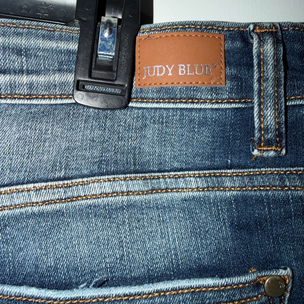 Judy Blue High Rise Dark Skinny Blue Jeans Women’s Size 15 - Picture 9 of 11